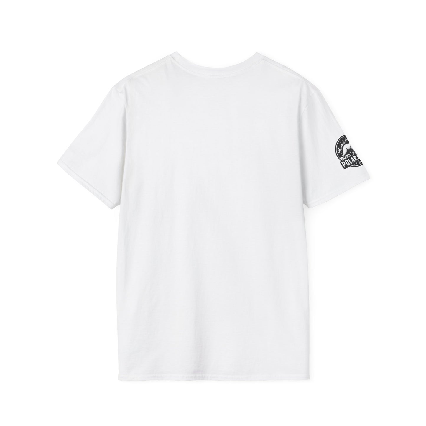Futuristic Cat Holding Corgi - Front & Side Prints - Softstyle T-Shirt