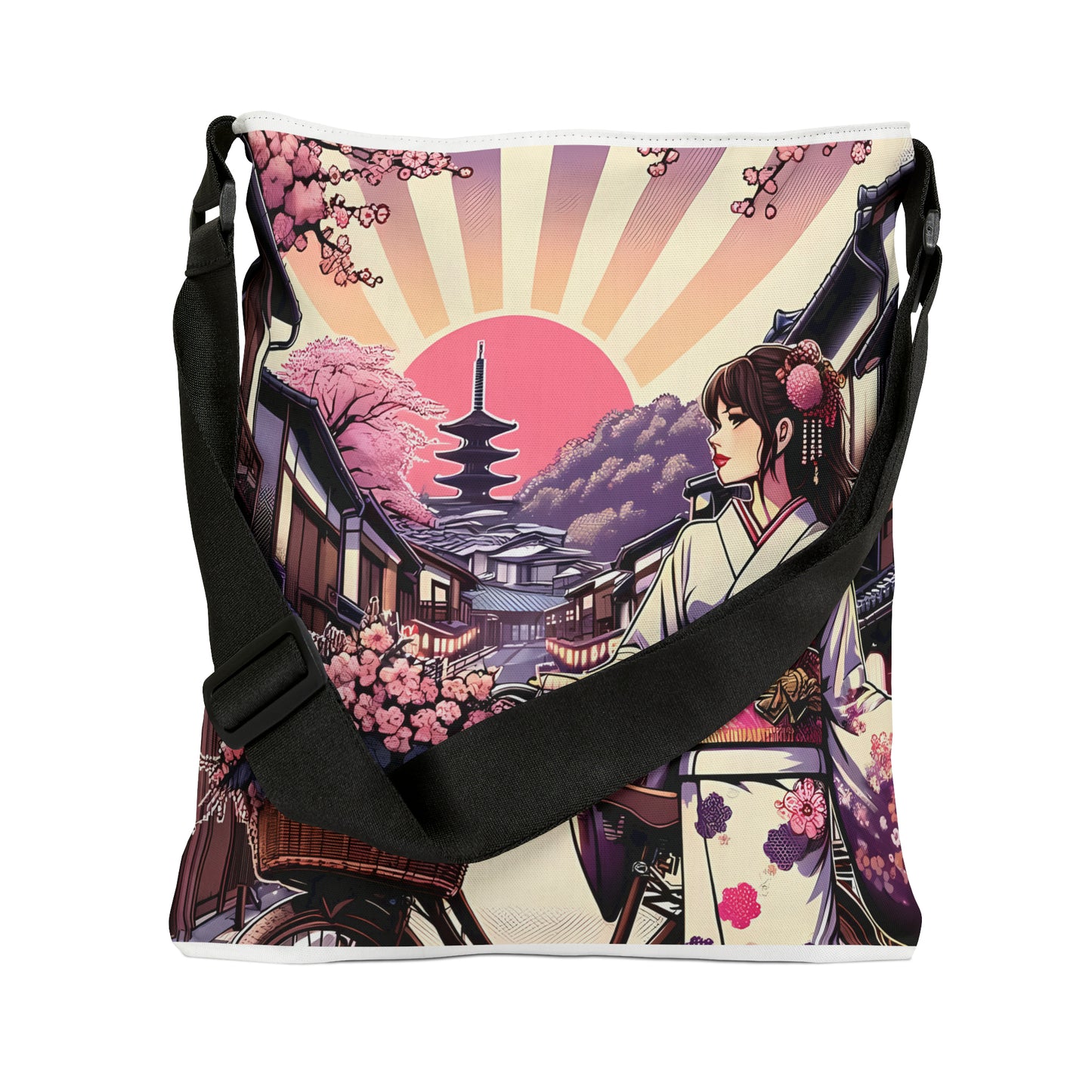 Kyoto Vintage Sunset 16x16 or 18x18