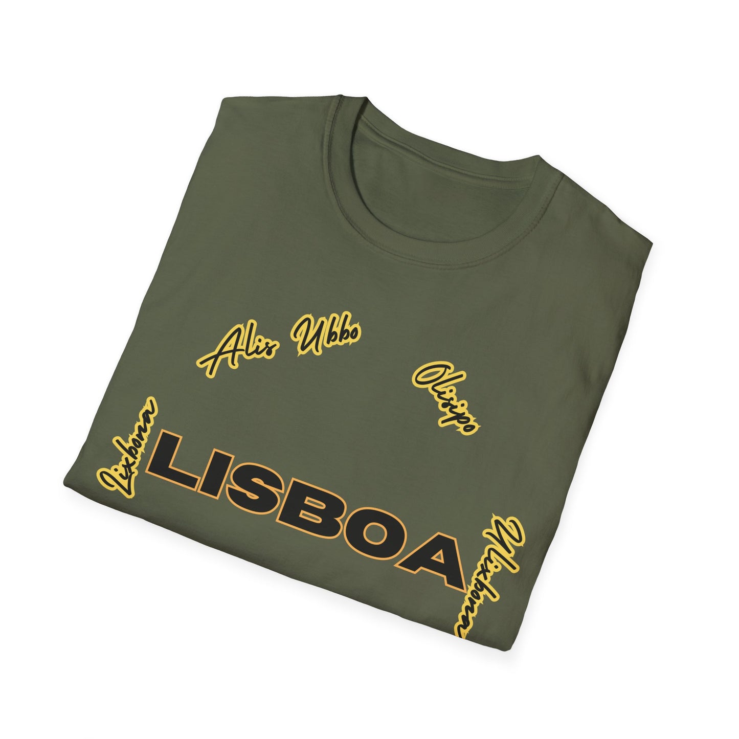 Lisbon Names - Front & Side Prints - Softstyle T-Shirt