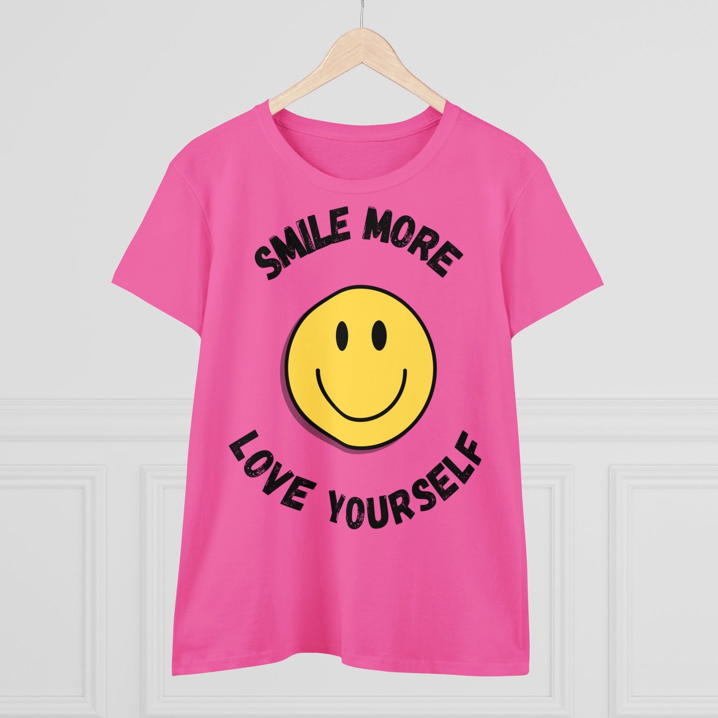 Smile More Love Yourself - One Sided Print - Colours - Women's