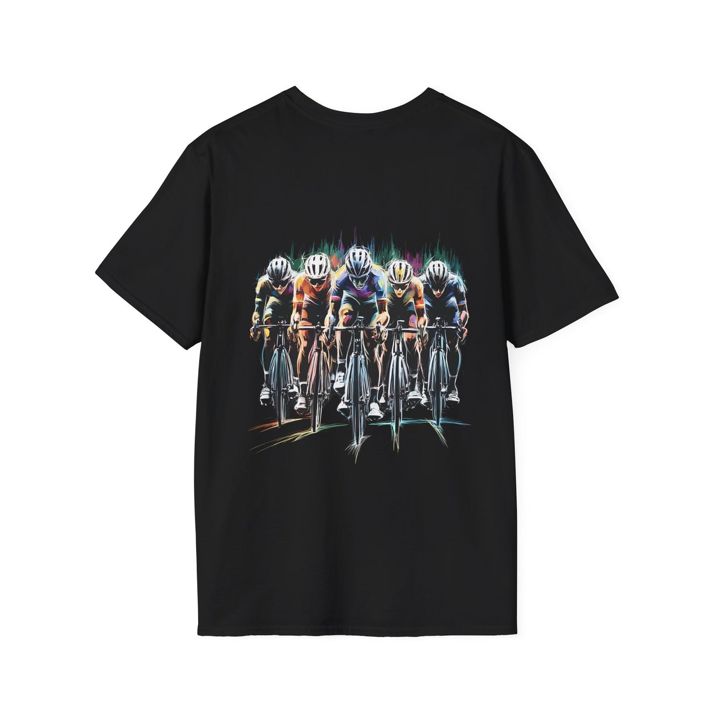 Cycling Peloton - Two Sided Print - Softstyle T-Shirt