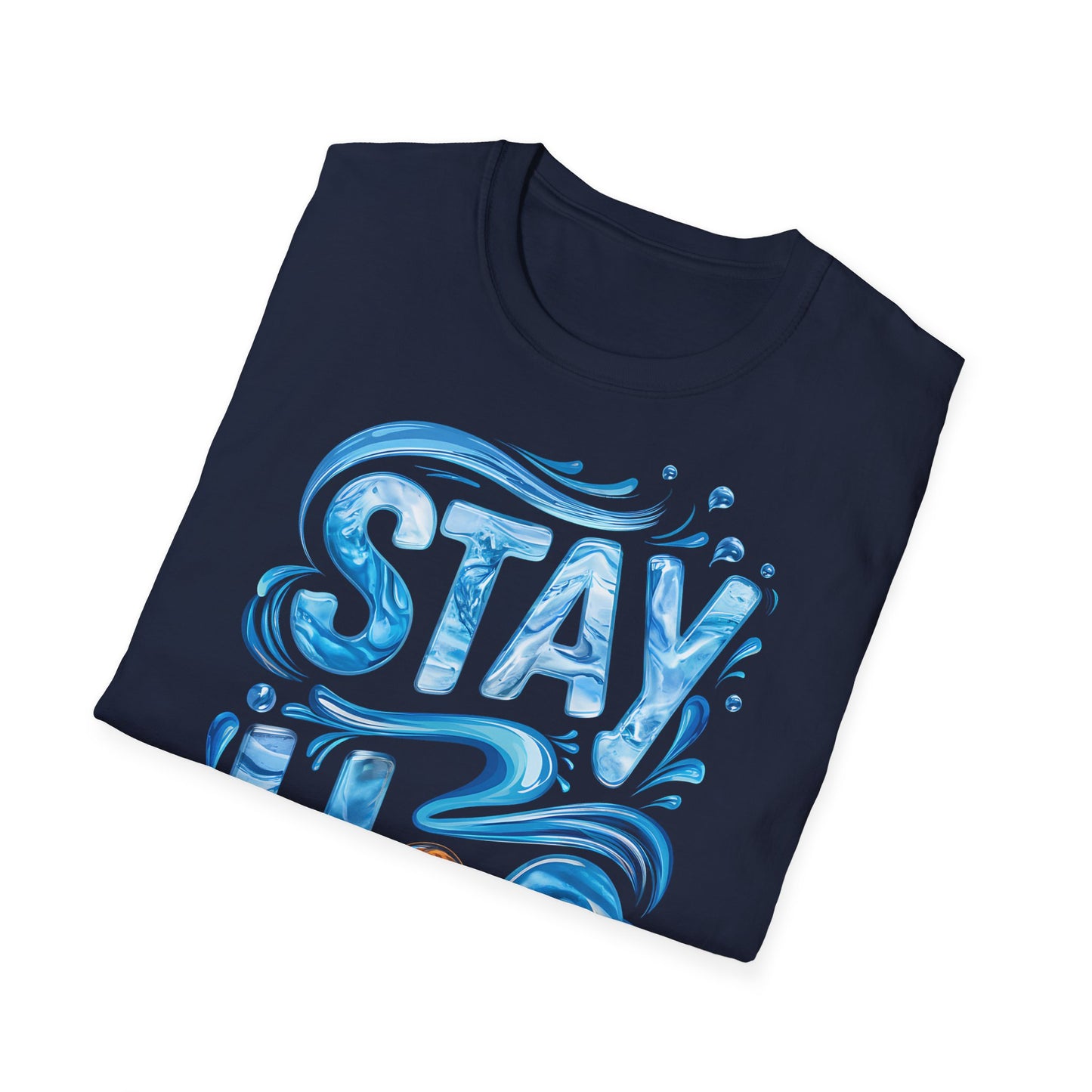 Stay H2O - Front & Side Prints - Softstyle T-Shirt
