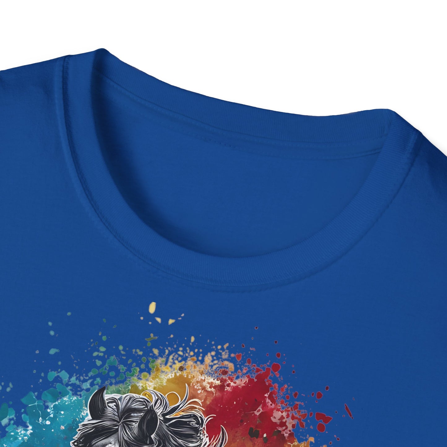 Horse Ink Spot - Front & Side Prints - Softstyle T-Shirt