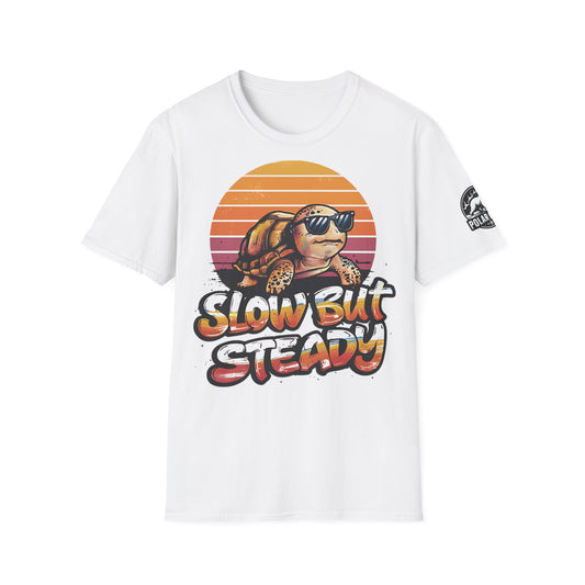 Slow But Steady - Front & Side Prints - Softstyle T-Shirt