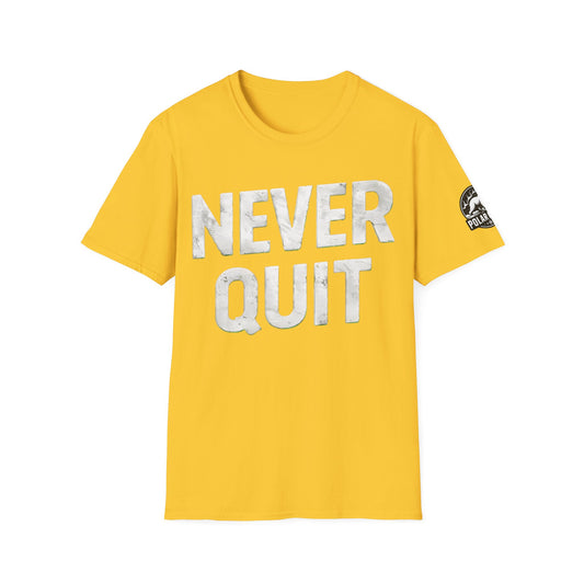 Never Quit - Front & Side Prints - Softstyle T-Shirt