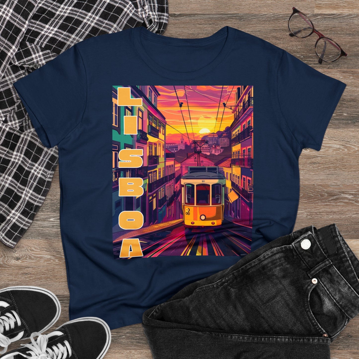 Lisboa Tram Sunset - One Sided - Colours - Women's