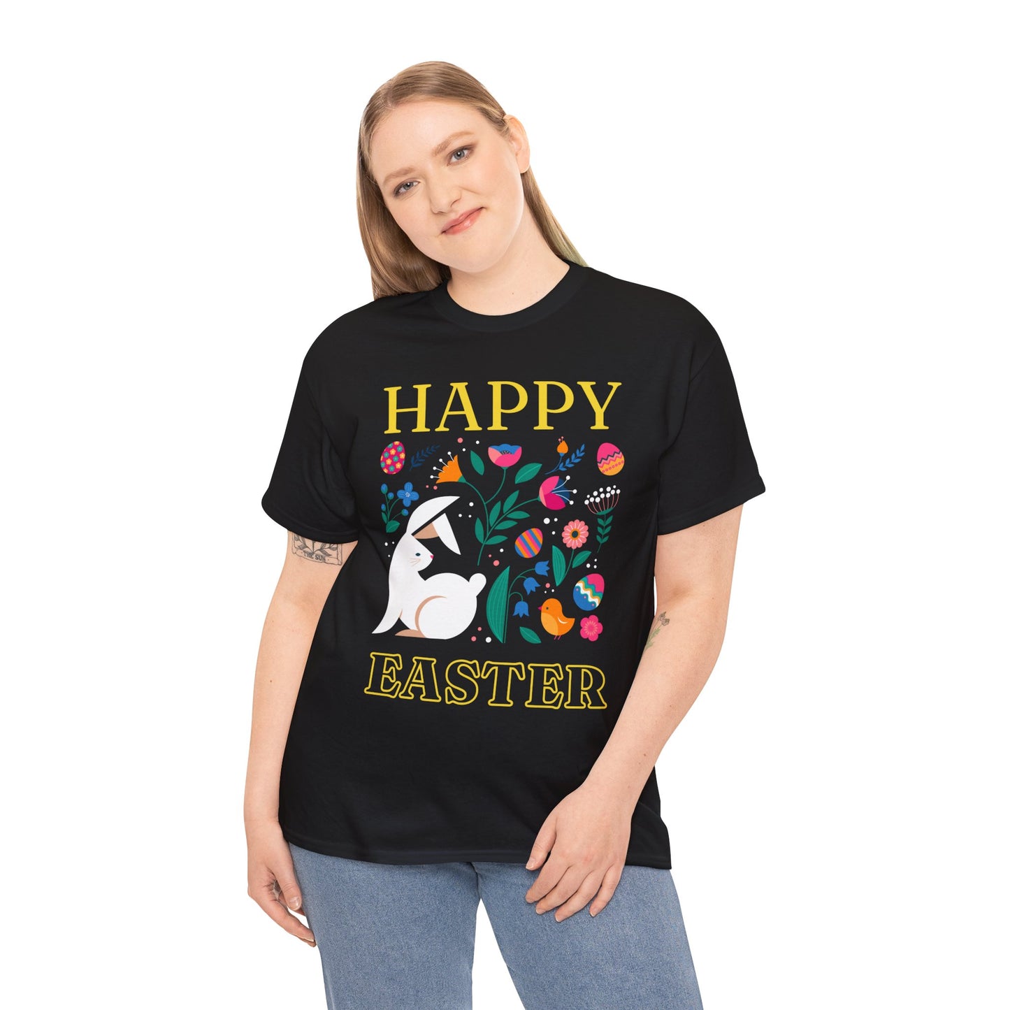 Happy Easter - One Sided - Black