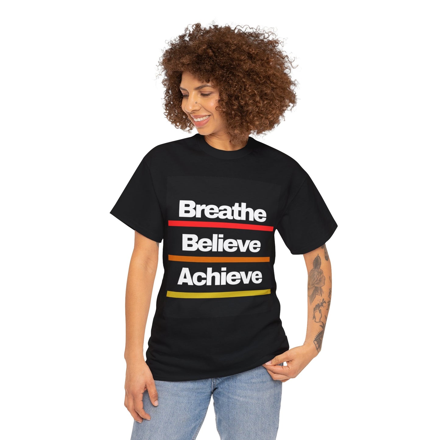 Breathe Believe Achieve  - Black