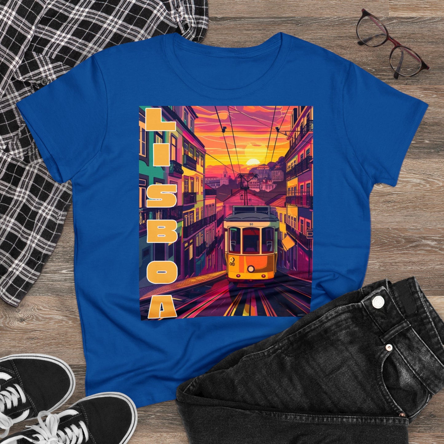 Lisboa Tram Sunset - One Sided - Colours - Women's