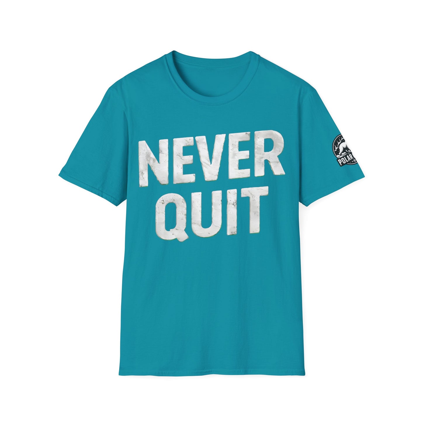 Never Quit - Front & Side Prints - Softstyle T-Shirt
