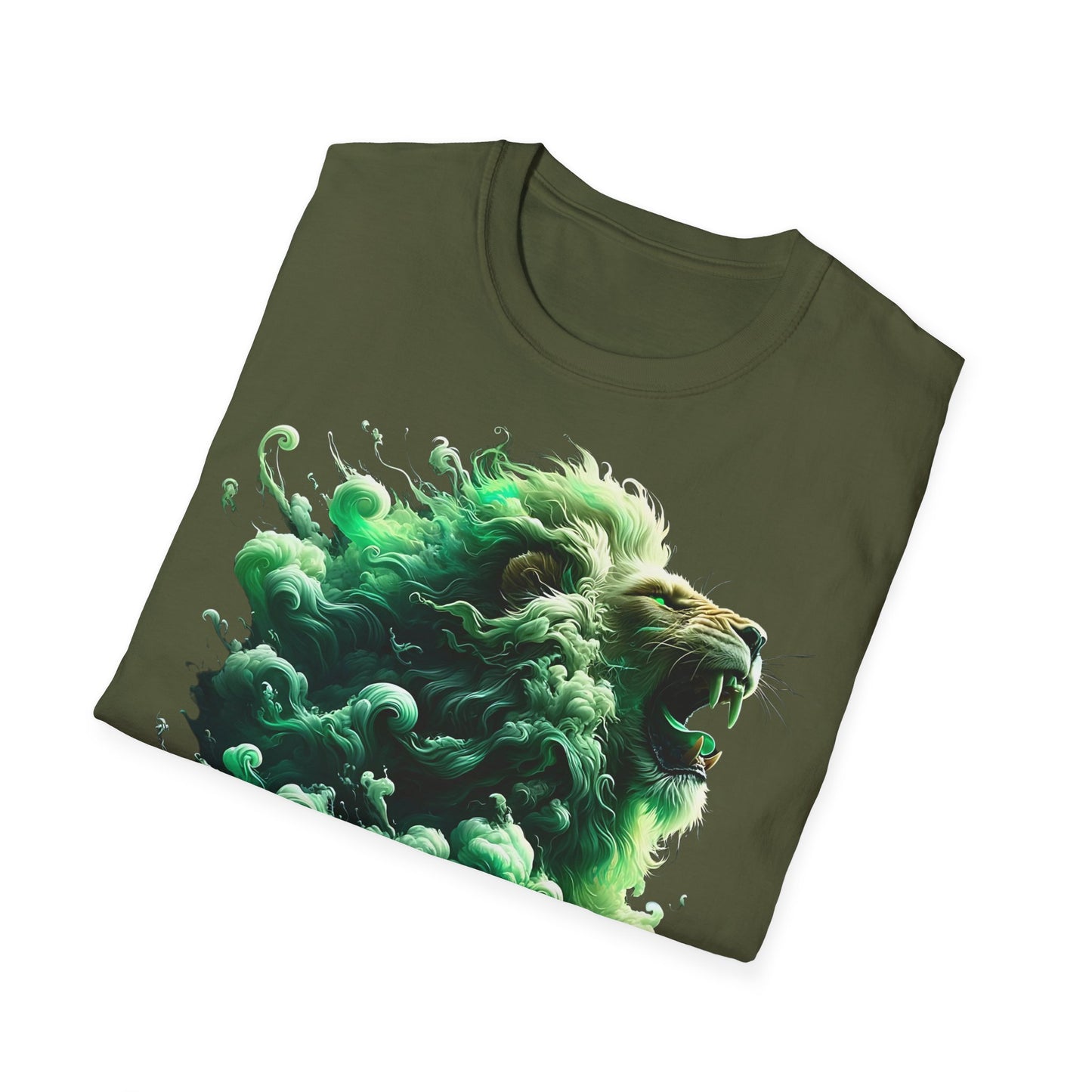 Mist Lion - Front & Side Prints - Softstyle T-Shirt