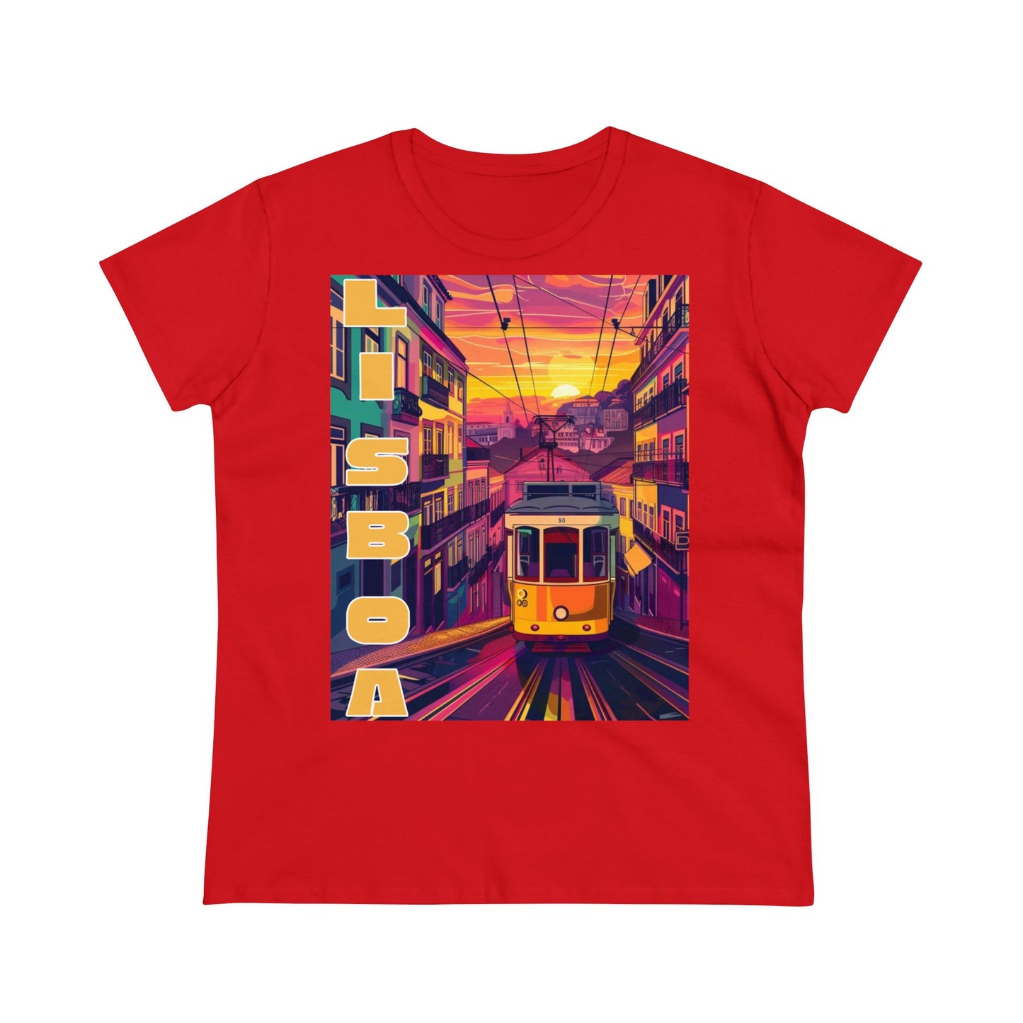 Lisboa Tram Sunset - One Sided - Colours - Women's