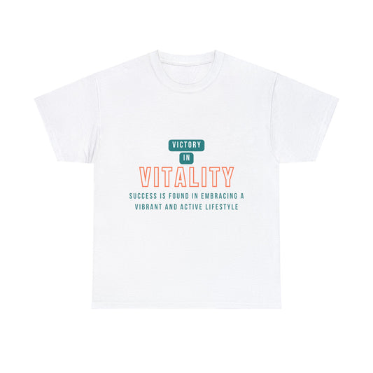 Victory In Vitality - One Sided - White