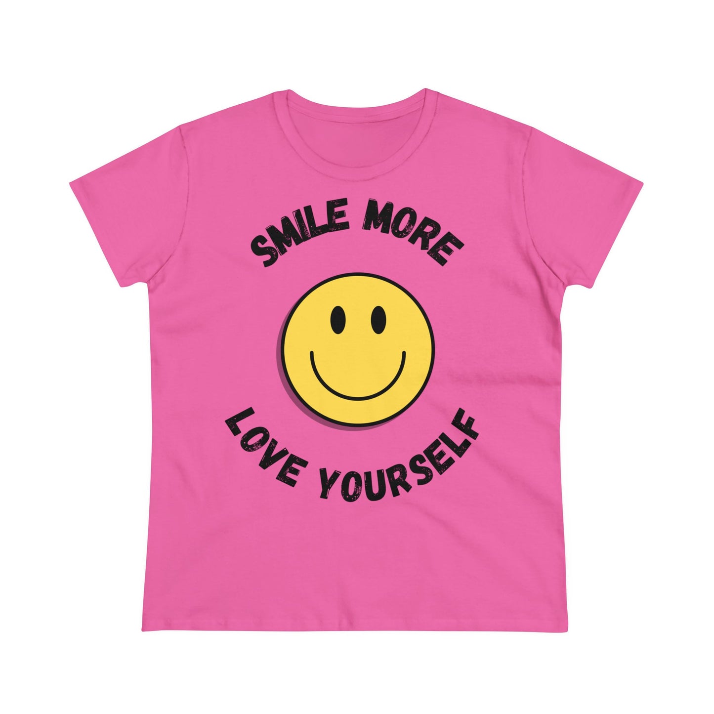Smile More Love Yourself - One Sided Print - Colours - Women's