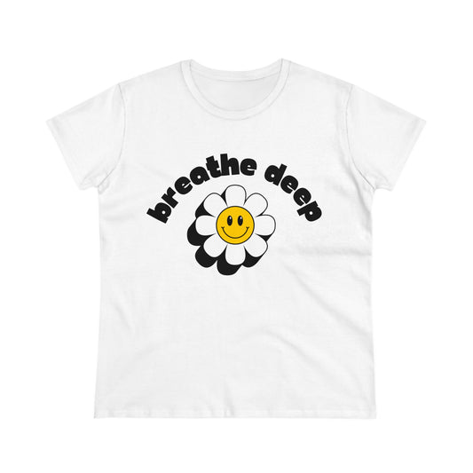 Breathe Deep - One Sided - White - Women's
