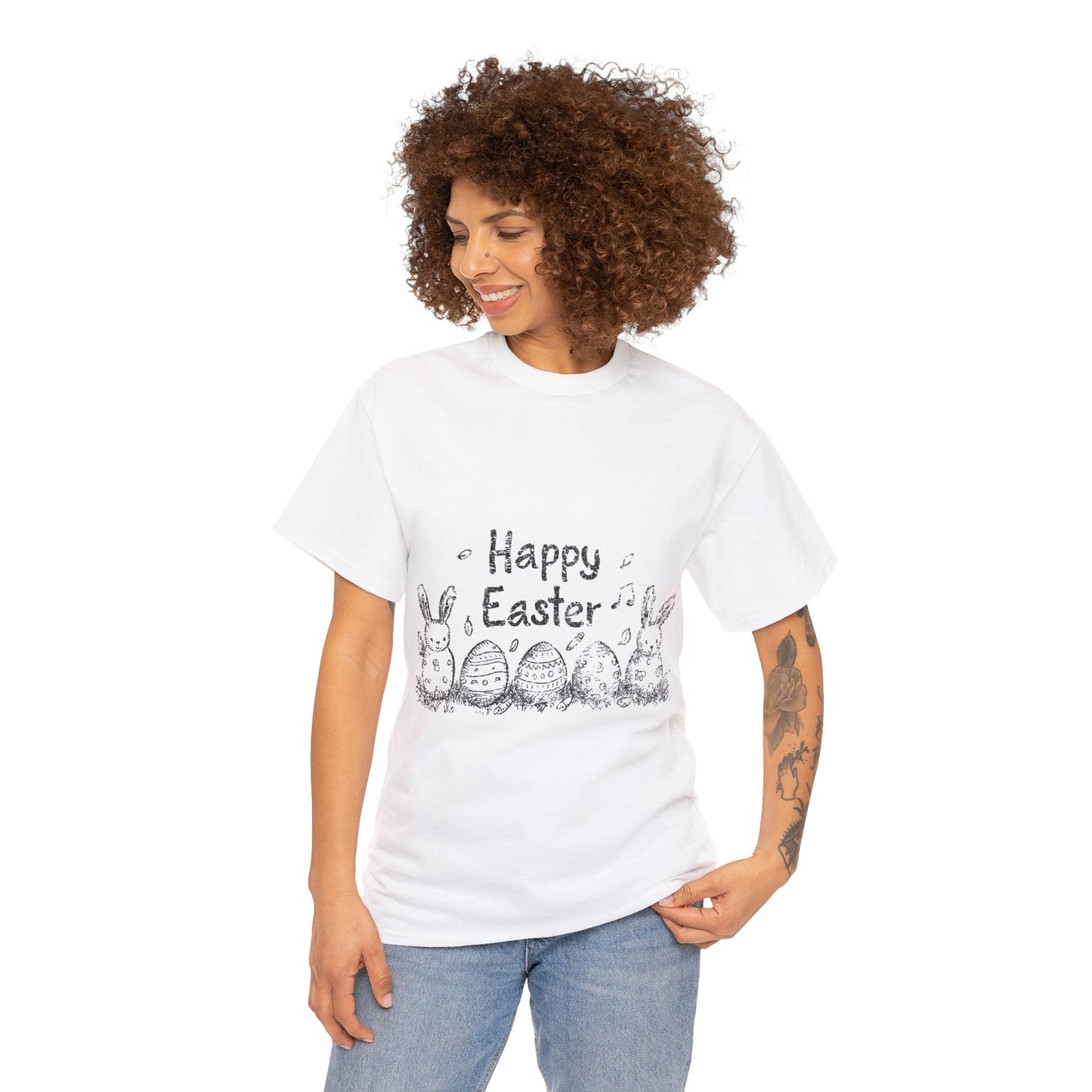 Happy Easter - One Sided - White
