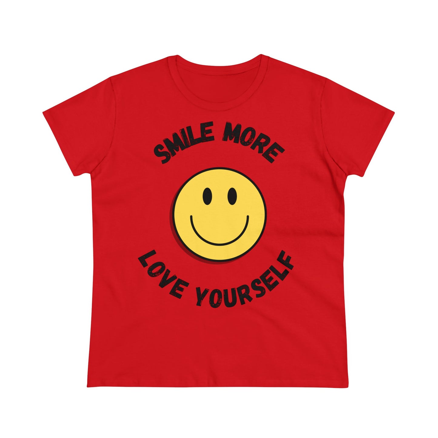 Smile More Love Yourself - One Sided Print - Colours - Women's