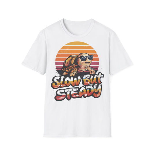 Slow But Steady - One Sided Print - Softstyle T-Shirt