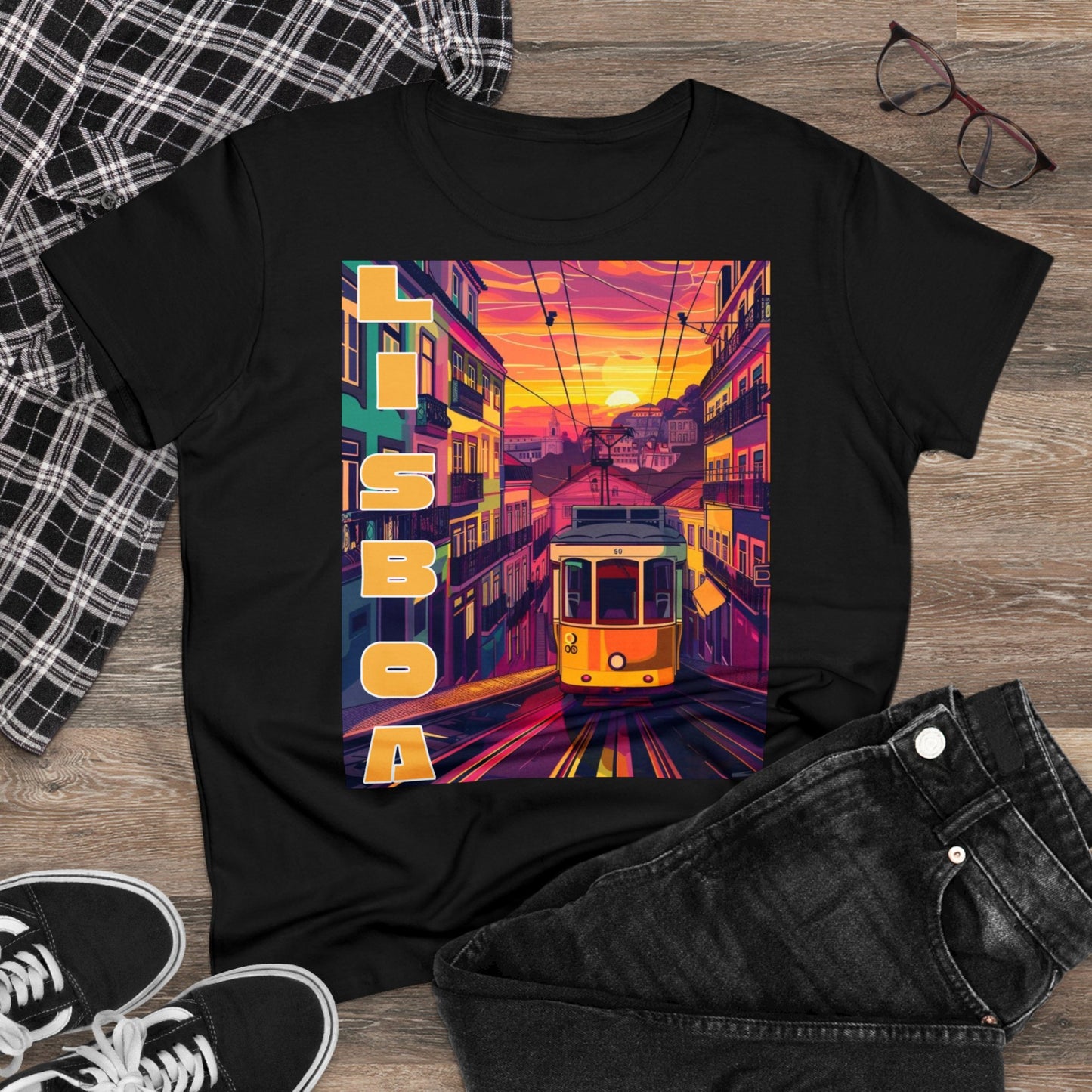 Lisboa Tram Sunset - One Sided - Colours - Women's