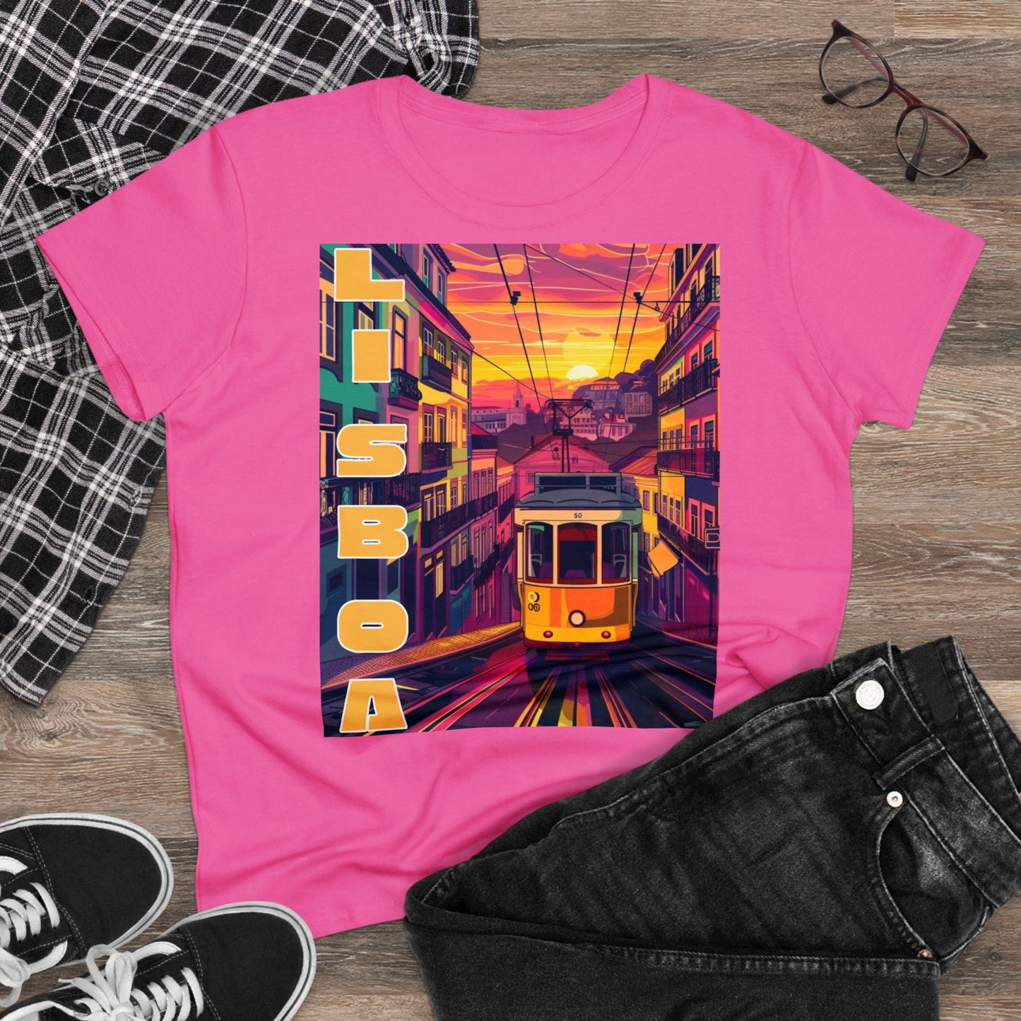 Lisboa Tram Sunset - One Sided - Colours - Women's