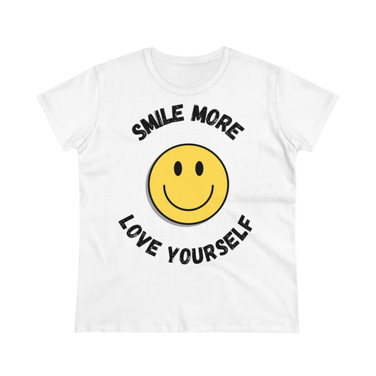 Smile More Love Yourself - One Sided Print - Colours - Women's
