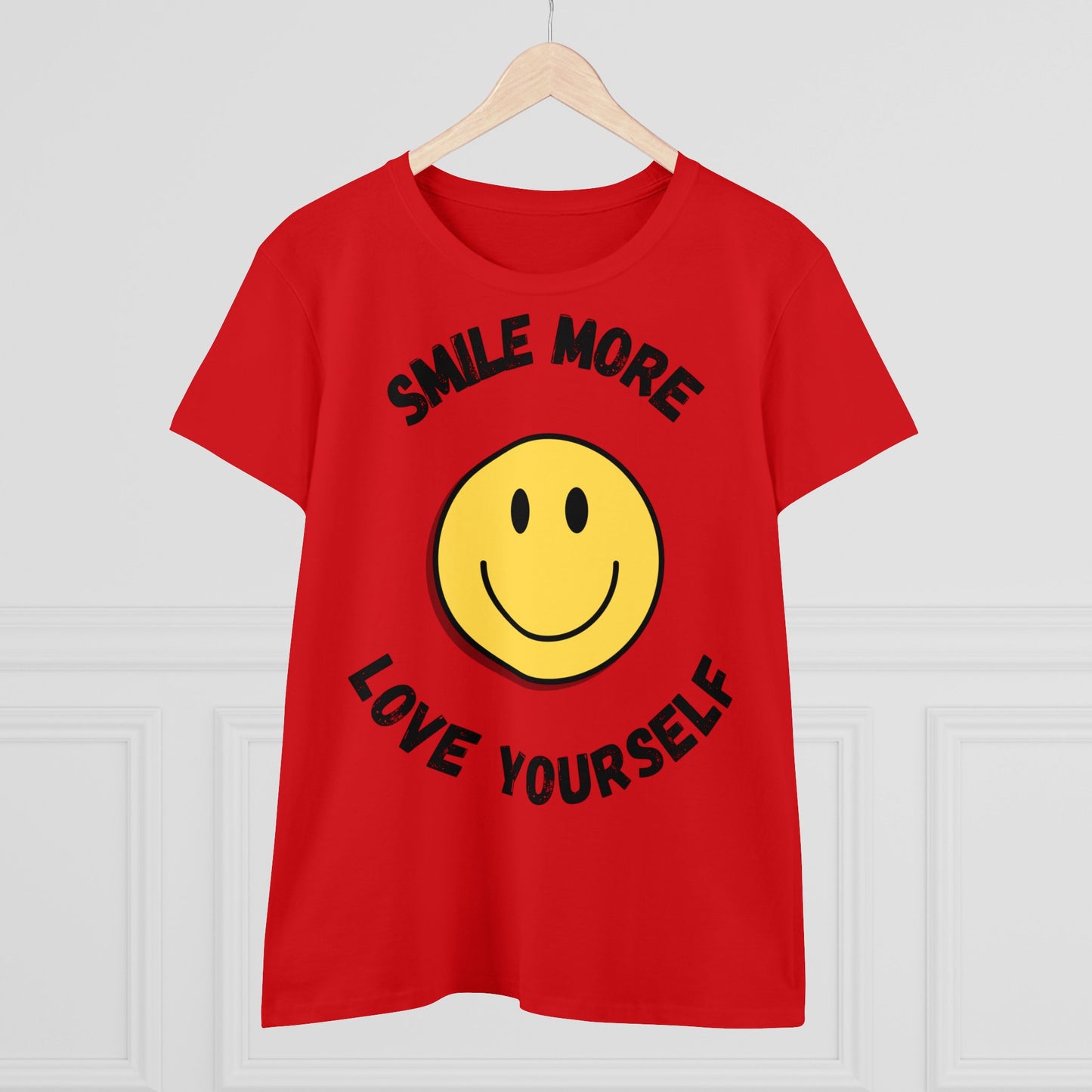 Smile More Love Yourself - One Sided Print - Colours - Women's