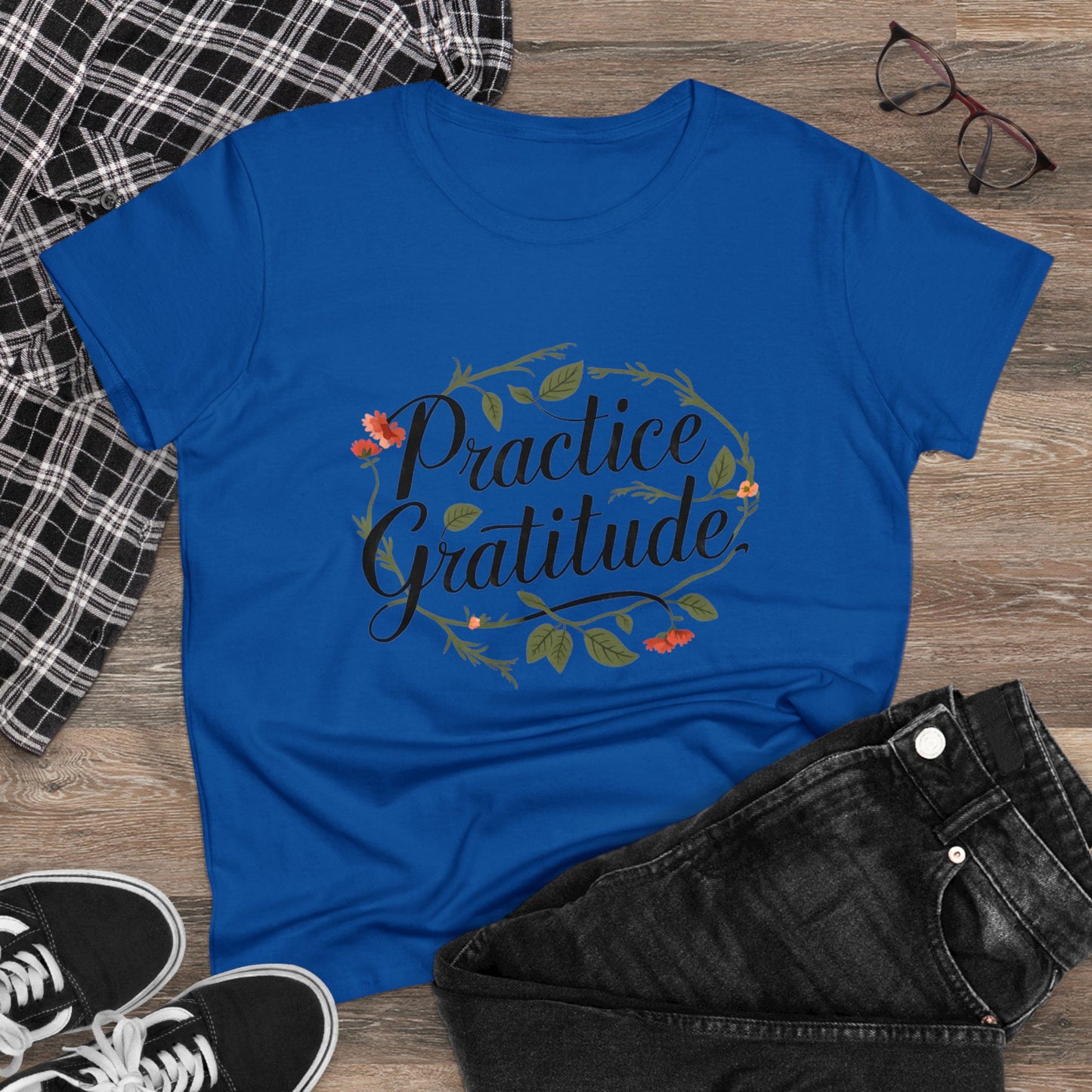 Practice Gratitude - Colours - One Sided Print - Women's