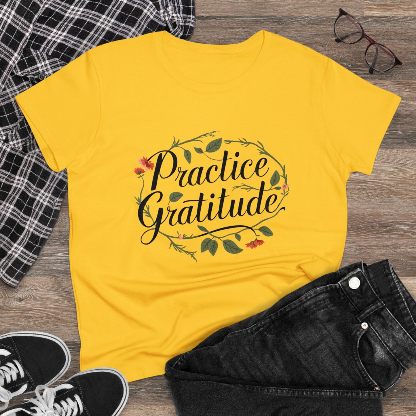 Practice Gratitude - Colours - One Sided Print - Women's