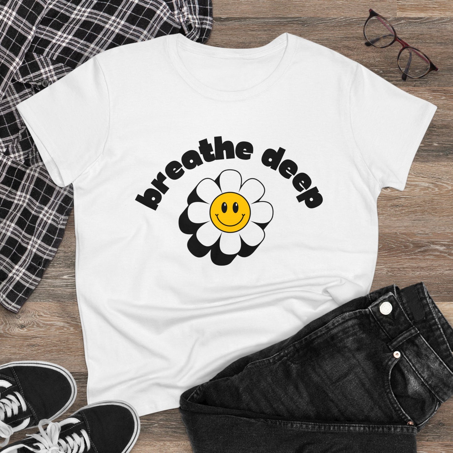 Breathe Deep - One Sided - White - Women's