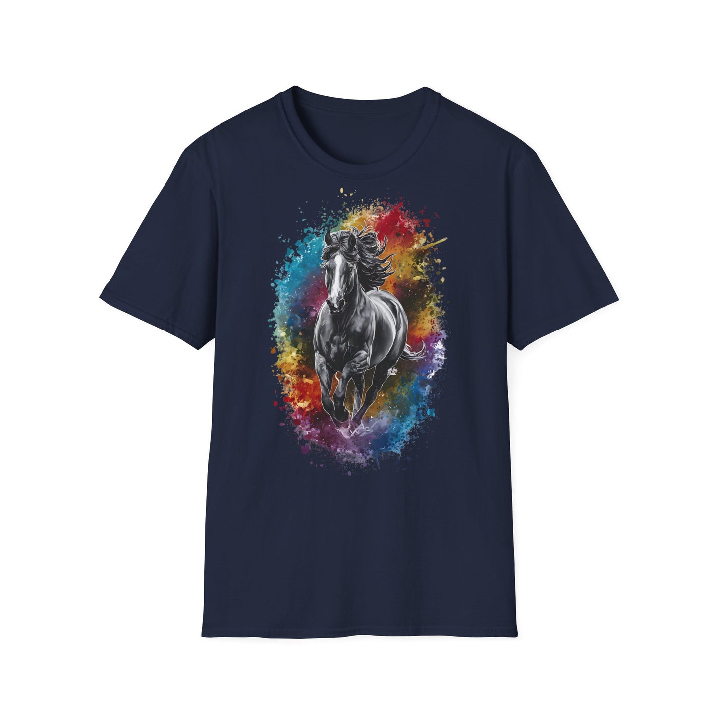 Horse Colours Spot - One Sided Print - Softstyle T-Shirt