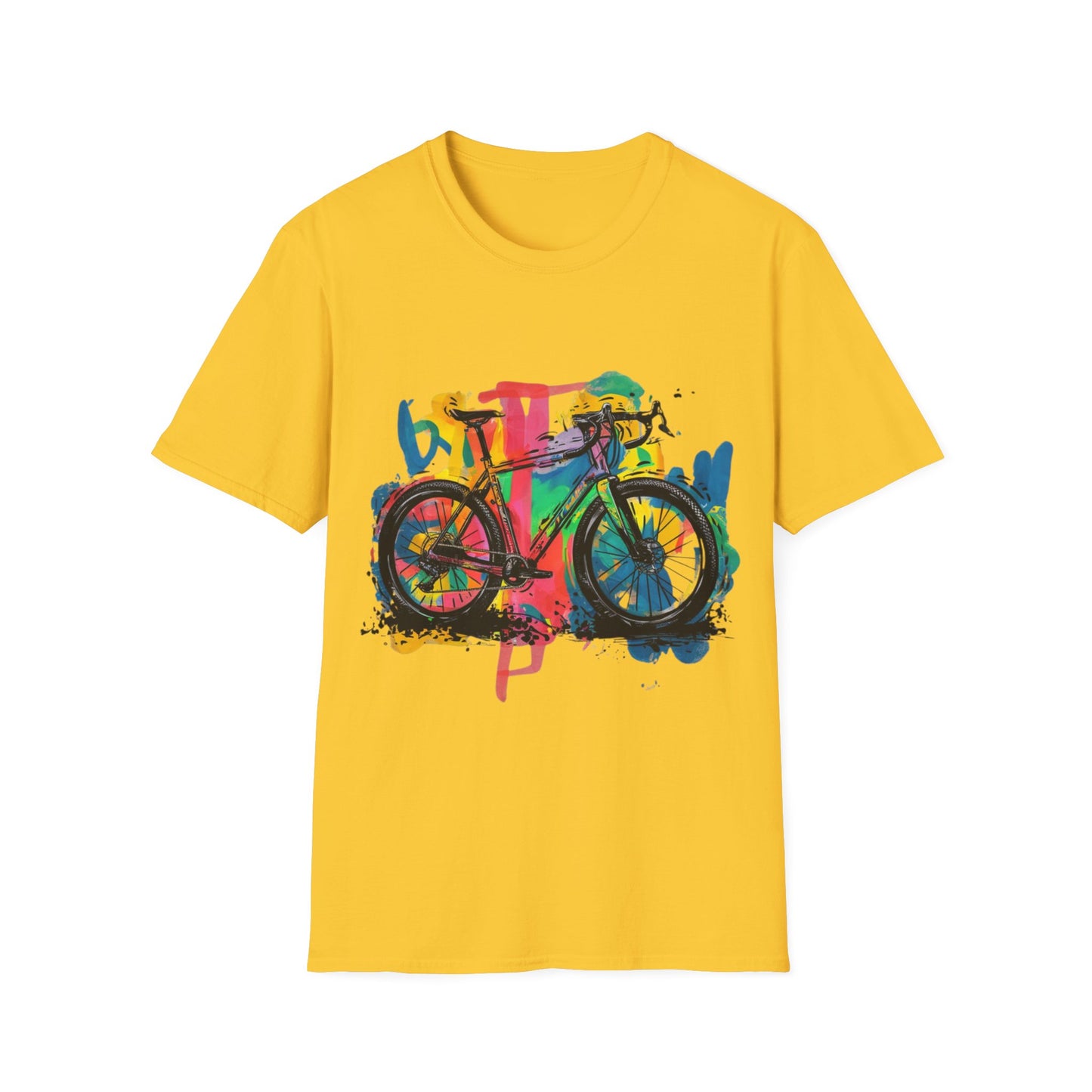Gravel Bike  - One Sided Print - Softstyle T-Shirt