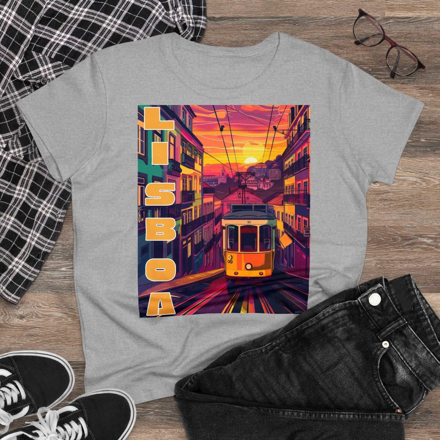Lisboa Tram Sunset - One Sided - Colours - Women's