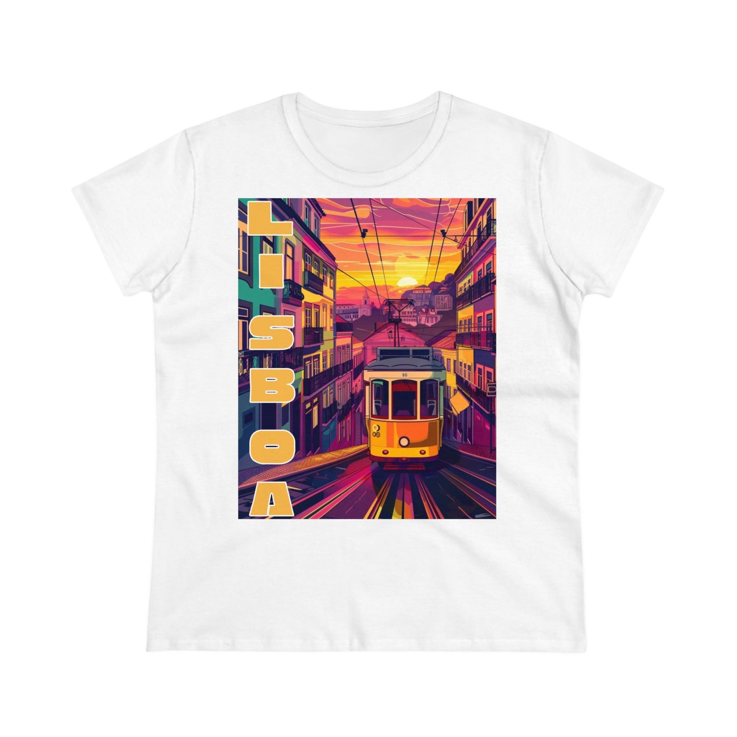 Lisboa Tram Sunset - One Sided - Colours - Women's